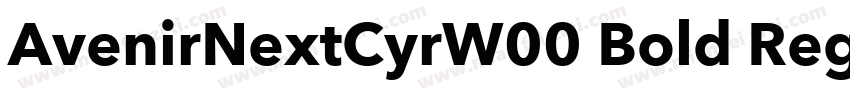 AvenirNextCyrW00 Bold Regular字体转换